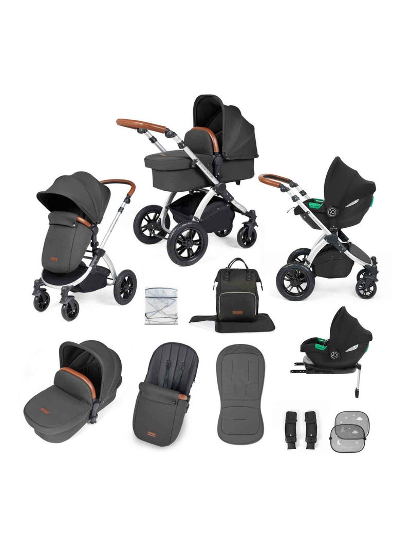 Système de voyage tout-en-un Stomp Luxe Cirrus i-Size avec base ISOFIX Gris - Kiabi