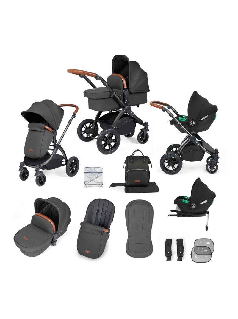 Système de voyage tout-en-un Stomp Luxe Cirrus i-Size avec base ISOFIX Gris - Kiabi