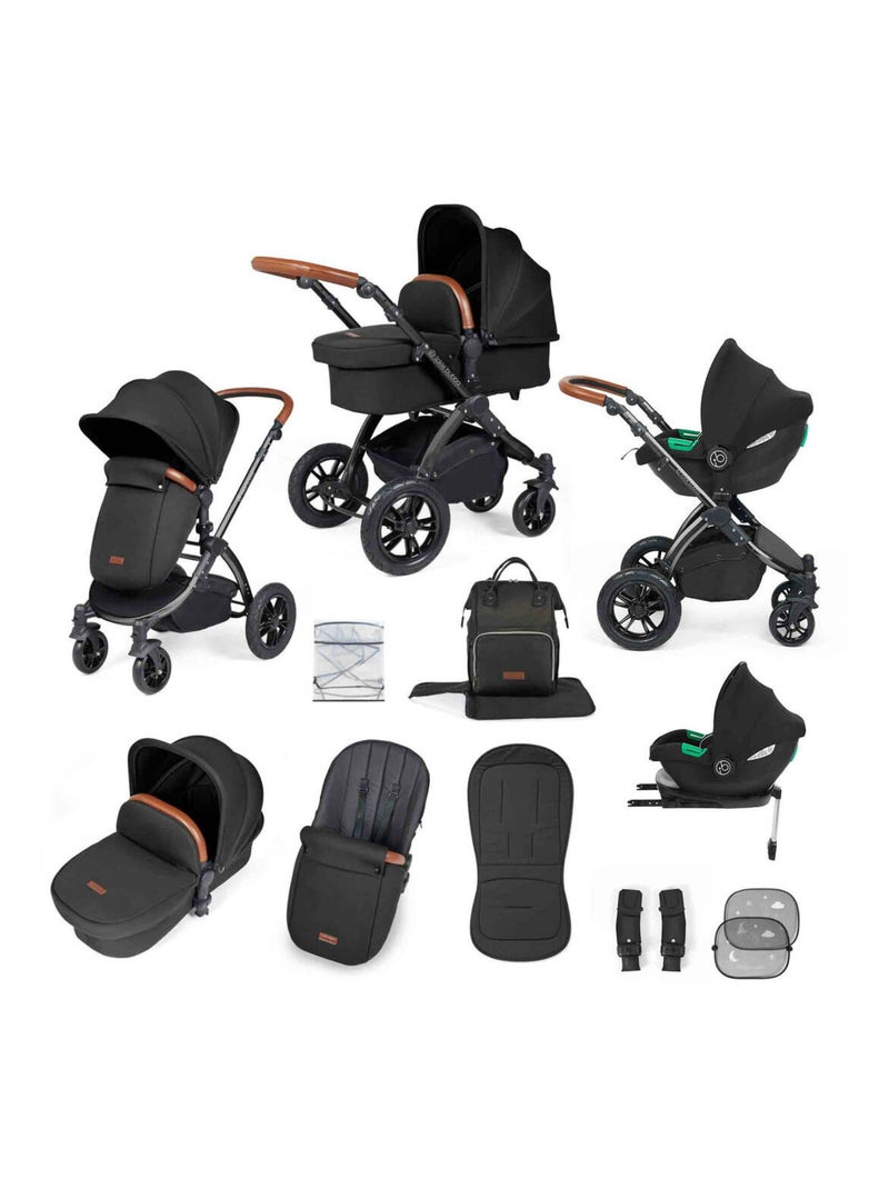 Système de voyage tout-en-un Stomp Luxe Cirrus i-Size avec base ISOFIX (Noir/Marron Clair) Noir Noir - Kiabi