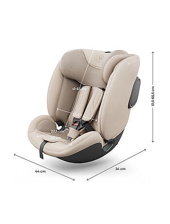 Système Modulaire Kinderkraft ENDURA SAFE avec Base ISOFIX 360°, Coque I-LITE et Siège I-FIX
