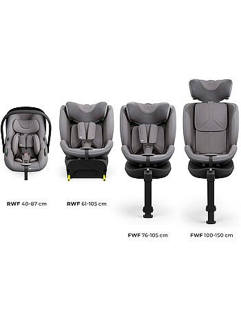 Système Modulaire Kinderkraft ENDURA SAFE avec Base ISOFIX 360°, Coque I-LITE et Siège I-FIX