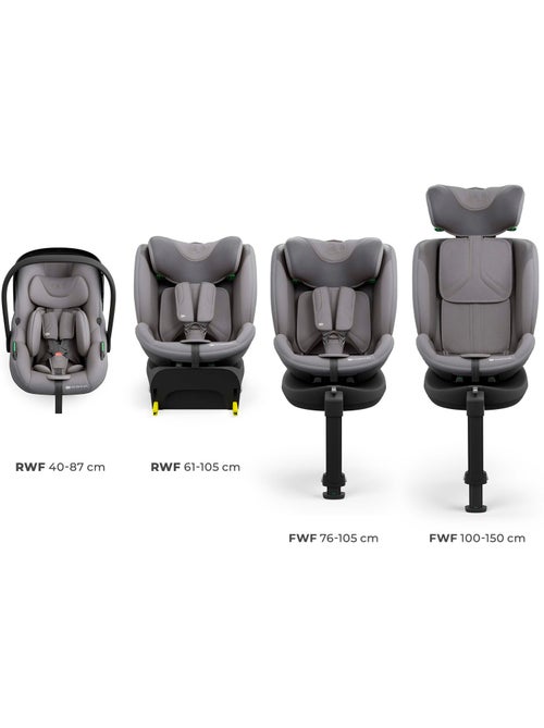 Système Modulaire Kinderkraft ENDURA SAFE avec Base ISOFIX 360°, Coque I-LITE et Siège I-FIX - Kiabi