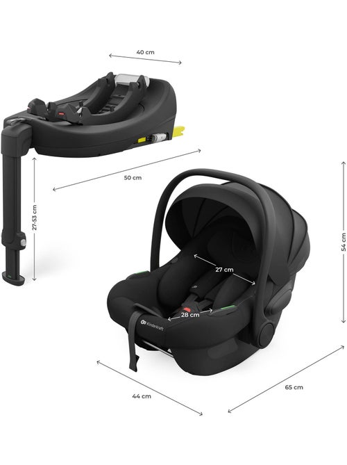 Système Modulaire Kinderkraft ENDURA SAFE avec Base ISOFIX 360°, Coque I-LITE et Siège I-FIX - Kiabi