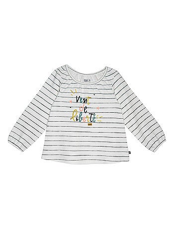 T- SHIRT FALGA MESSAGE IRISÉ