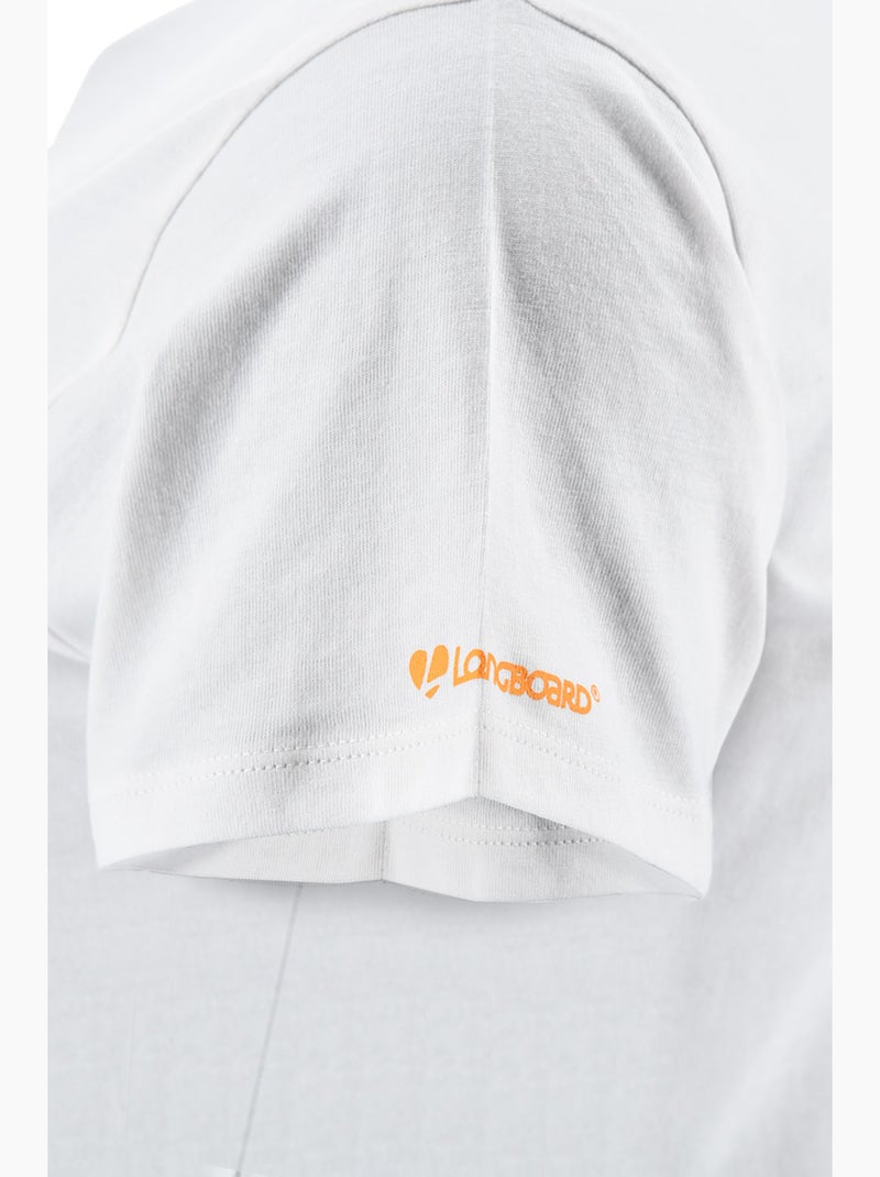 T-Shirt -   - Longboard Blanc - Kiabi