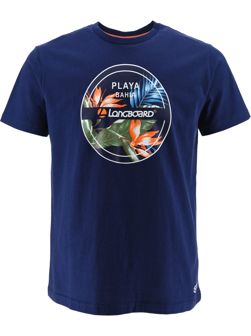 T-Shirt -   - Longboard Bleu - Kiabi
