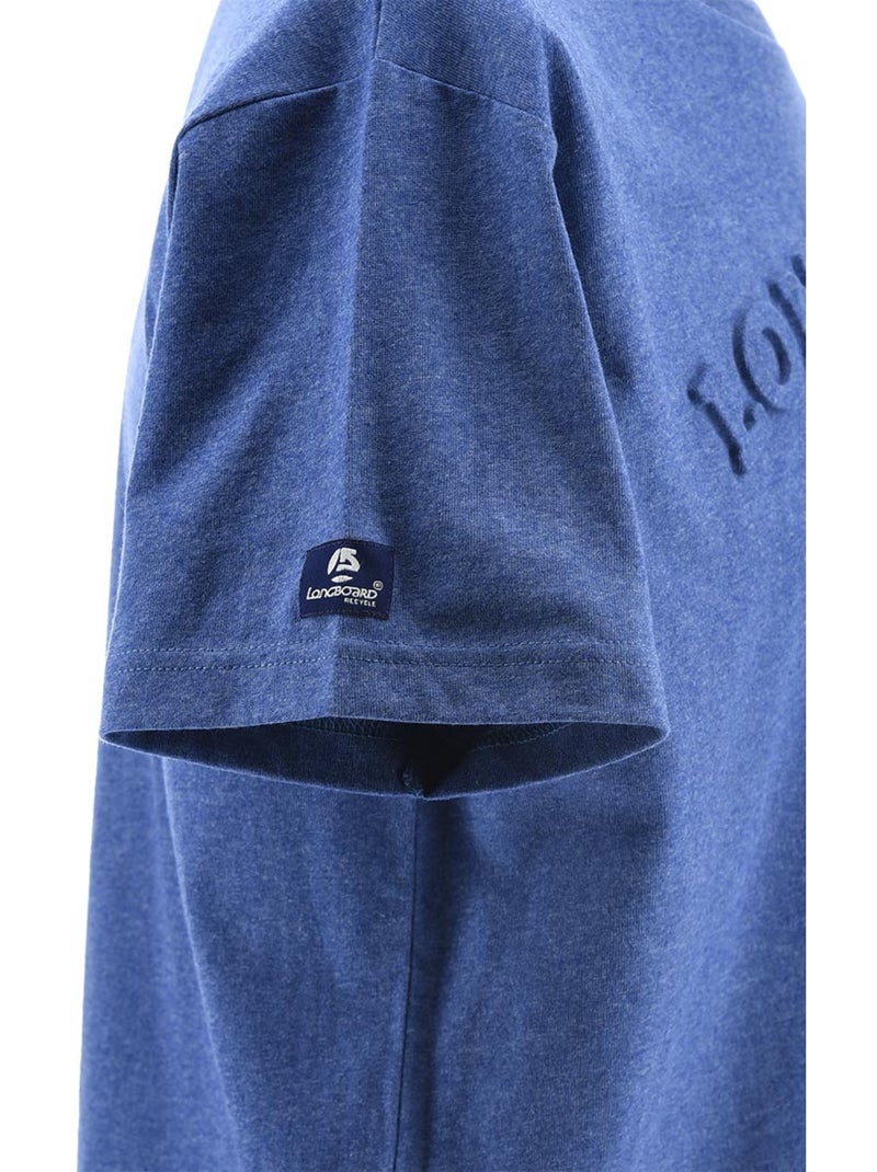 T-Shirt -   - Longboard Bleu - Kiabi