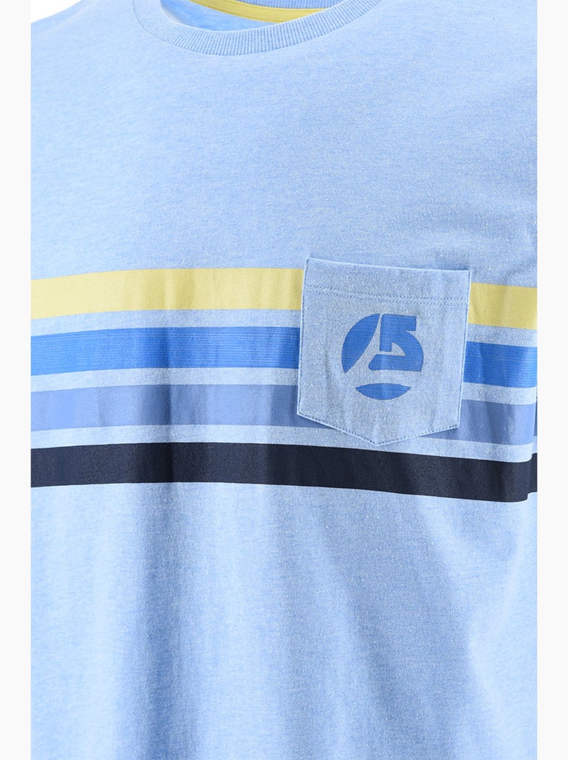 T-shirt -   - Longboard Bleu - Kiabi