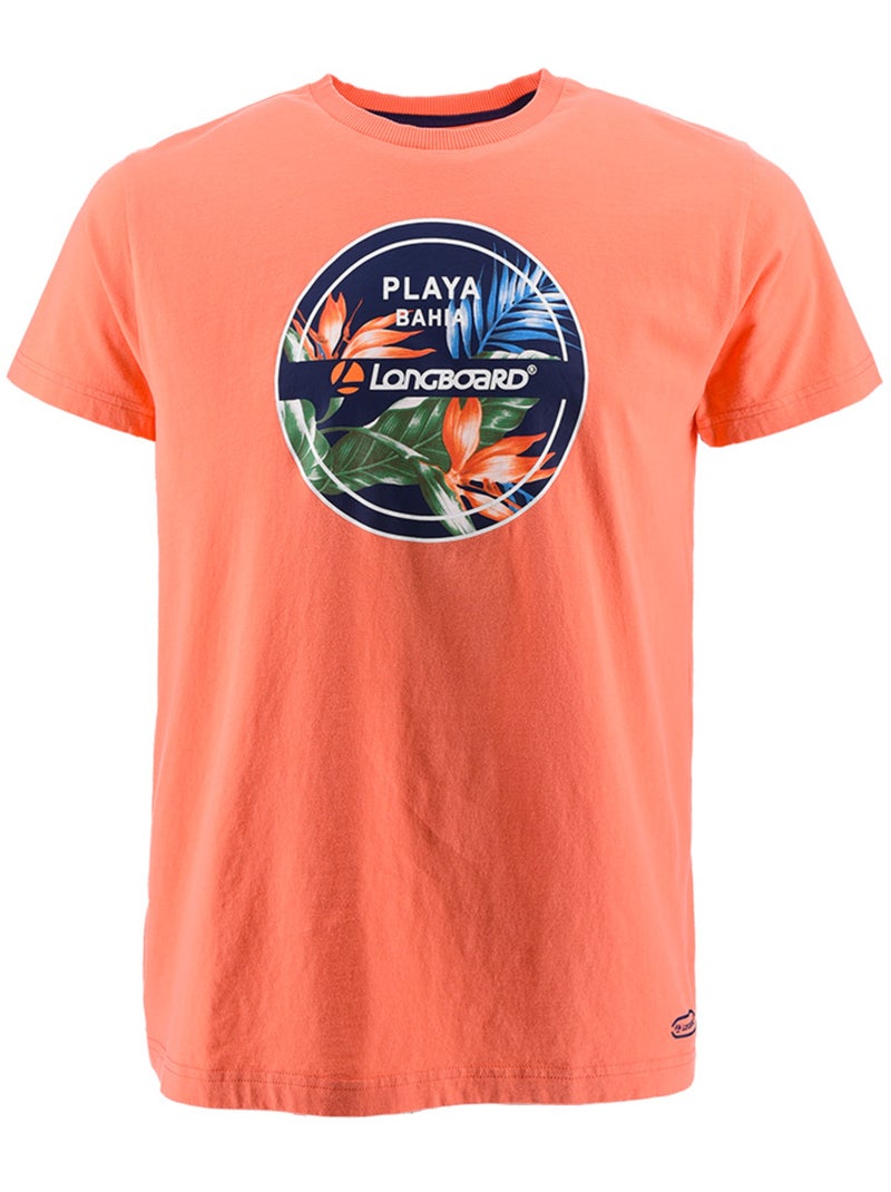 T-Shirt -   - Longboard Corail - Kiabi