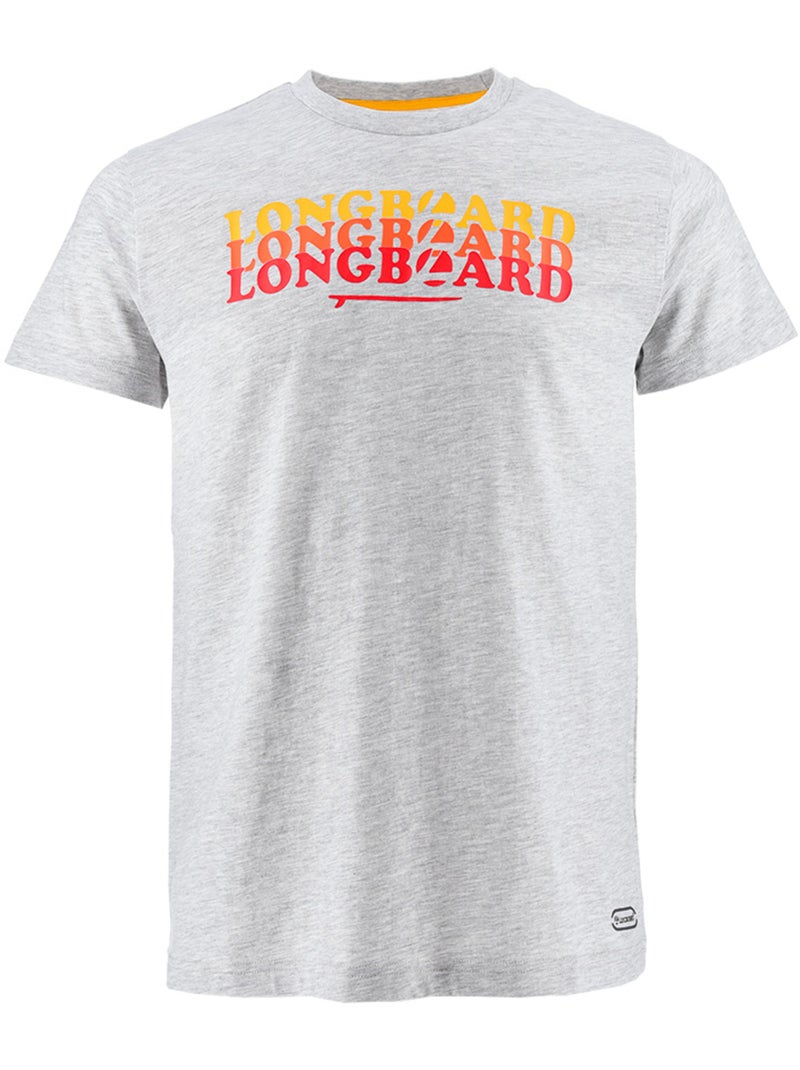 T-shirt -   - Longboard Gris - Kiabi