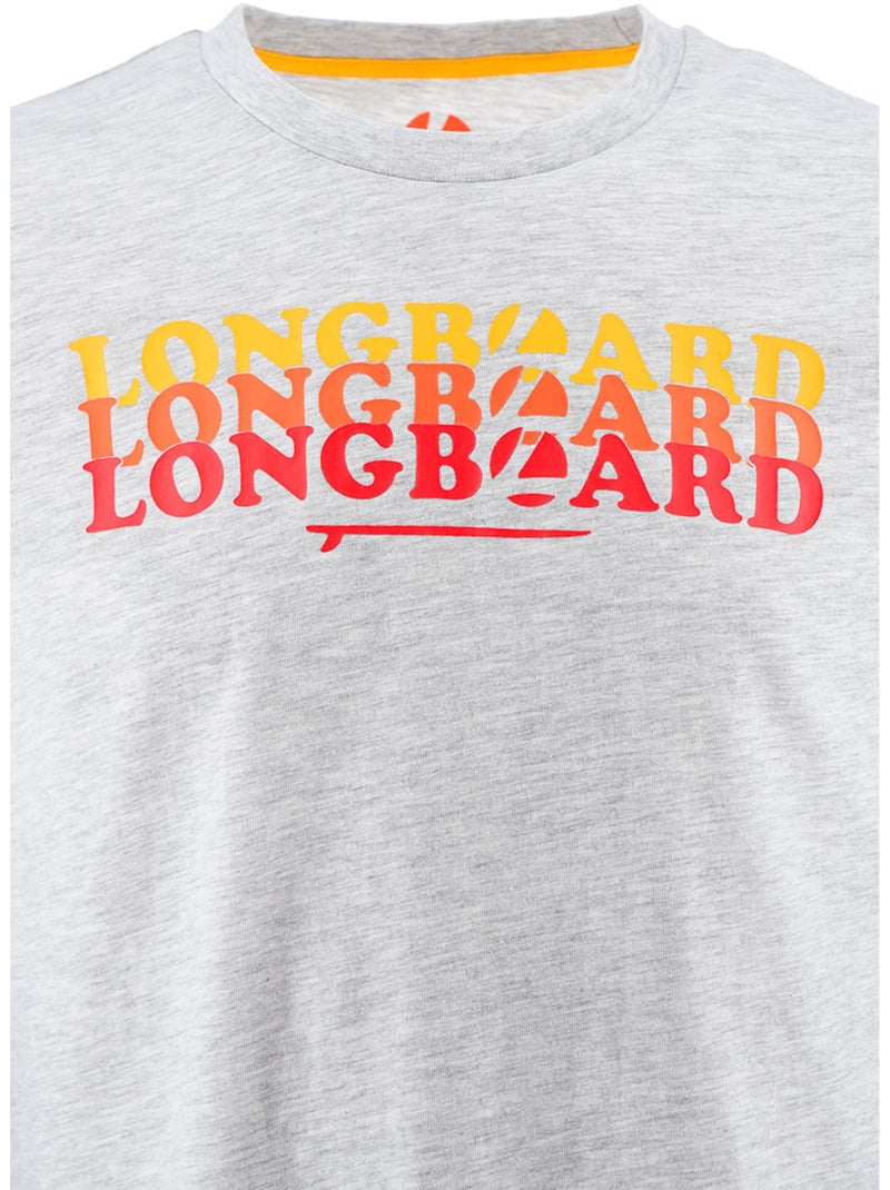 T-shirt -   - Longboard Gris - Kiabi