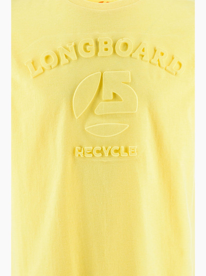 T-shirt -   - Longboard Jaune - Kiabi