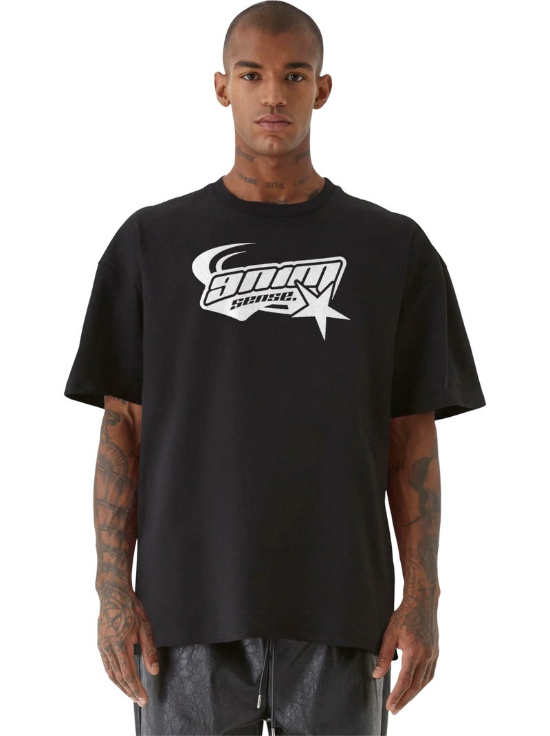 T-shirt - 9n1m sense Noir - Kiabi