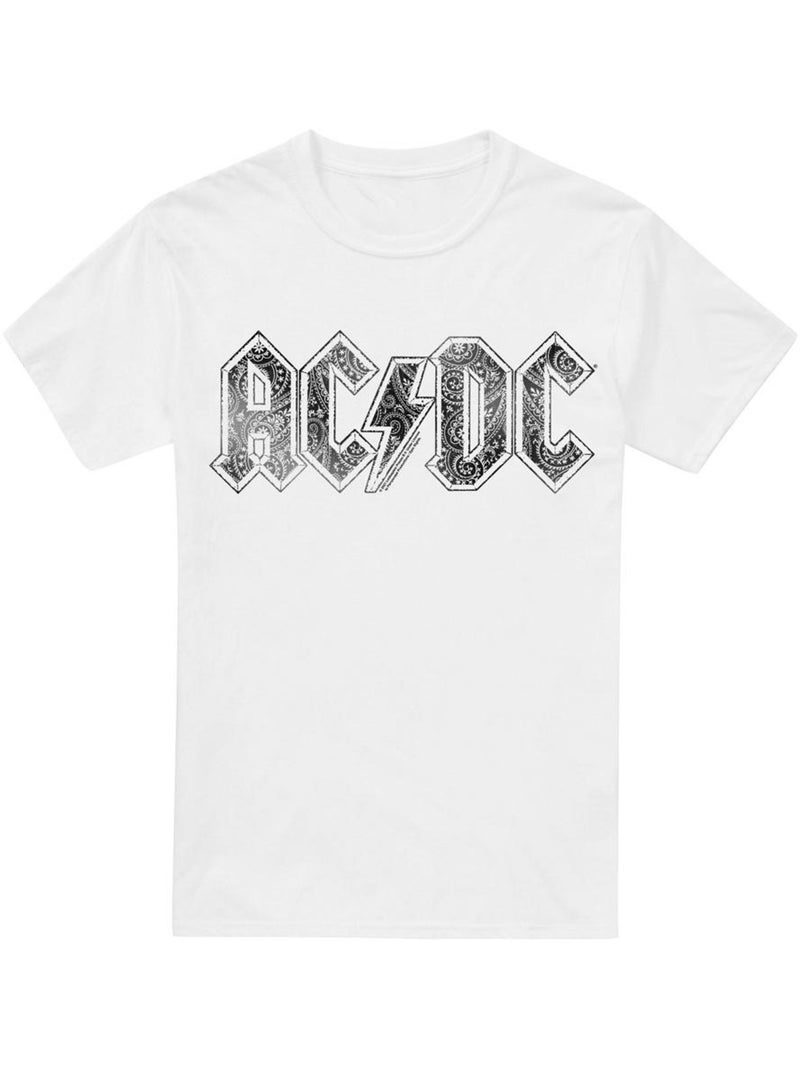 T-shirt - ac/dc Blanc - Kiabi