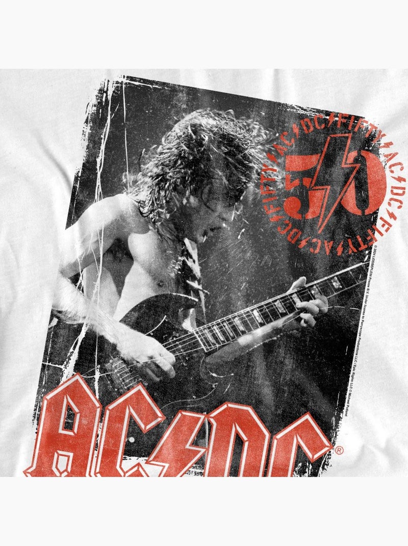 T-shirt - ac/dc Blanc - Kiabi