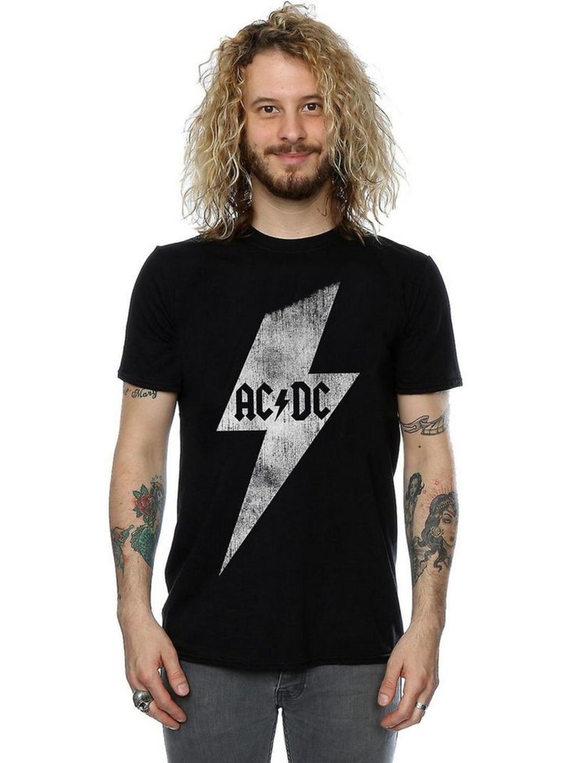T-shirt - ac/dc Noir - Kiabi