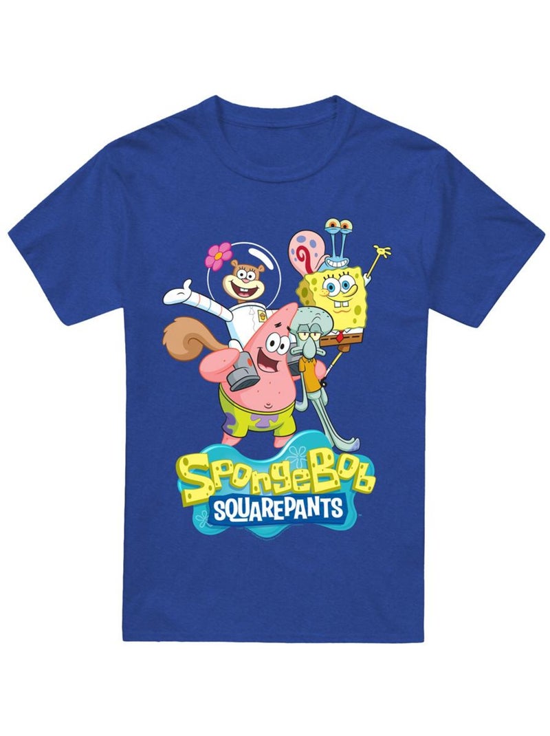 T-shirt - bob l'éponge Bleu roi - Kiabi