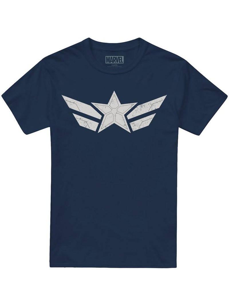 T-shirt - capitaine amérique: rebelle new world Bleu marine - Kiabi