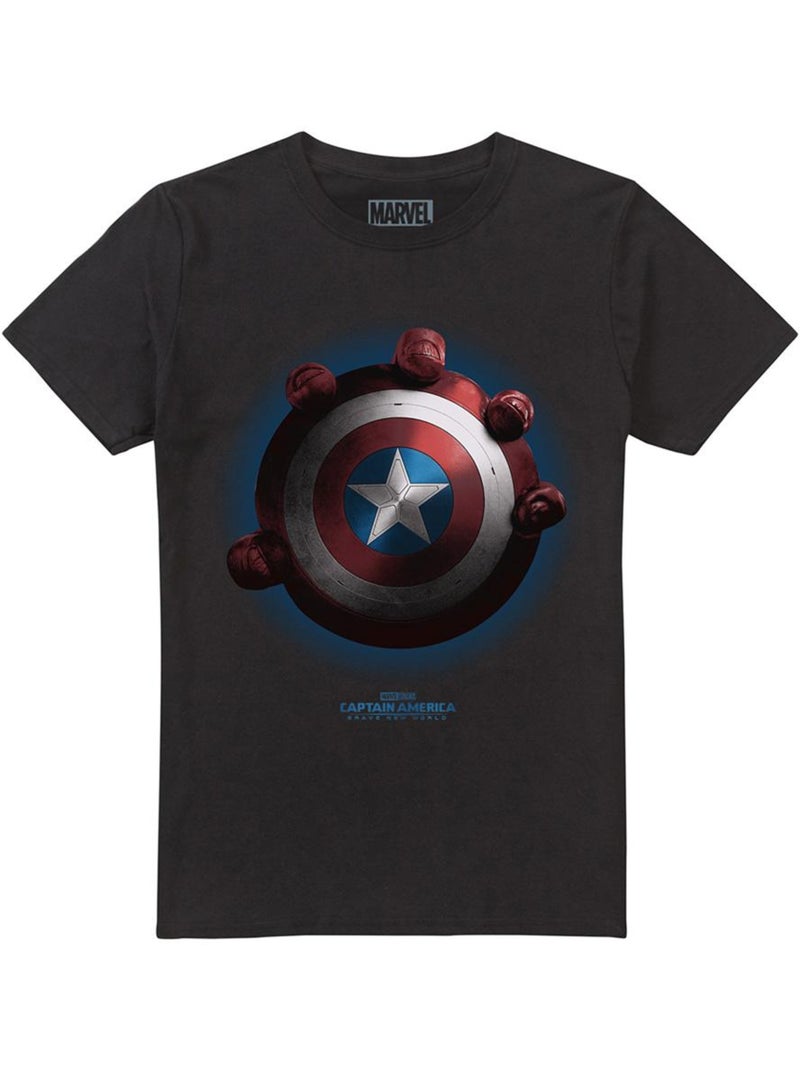T-shirt - capitaine amérique: rebelle new world Noir - Kiabi
