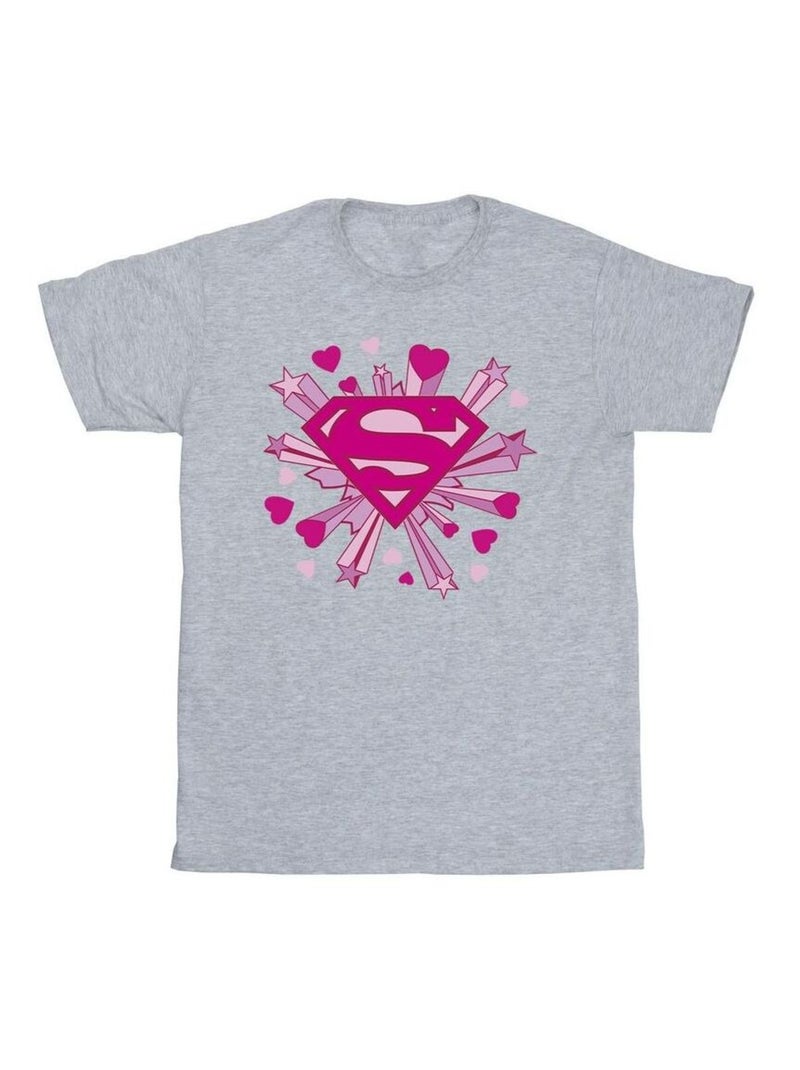 T-shirt - dc comics Gris chiné - Kiabi