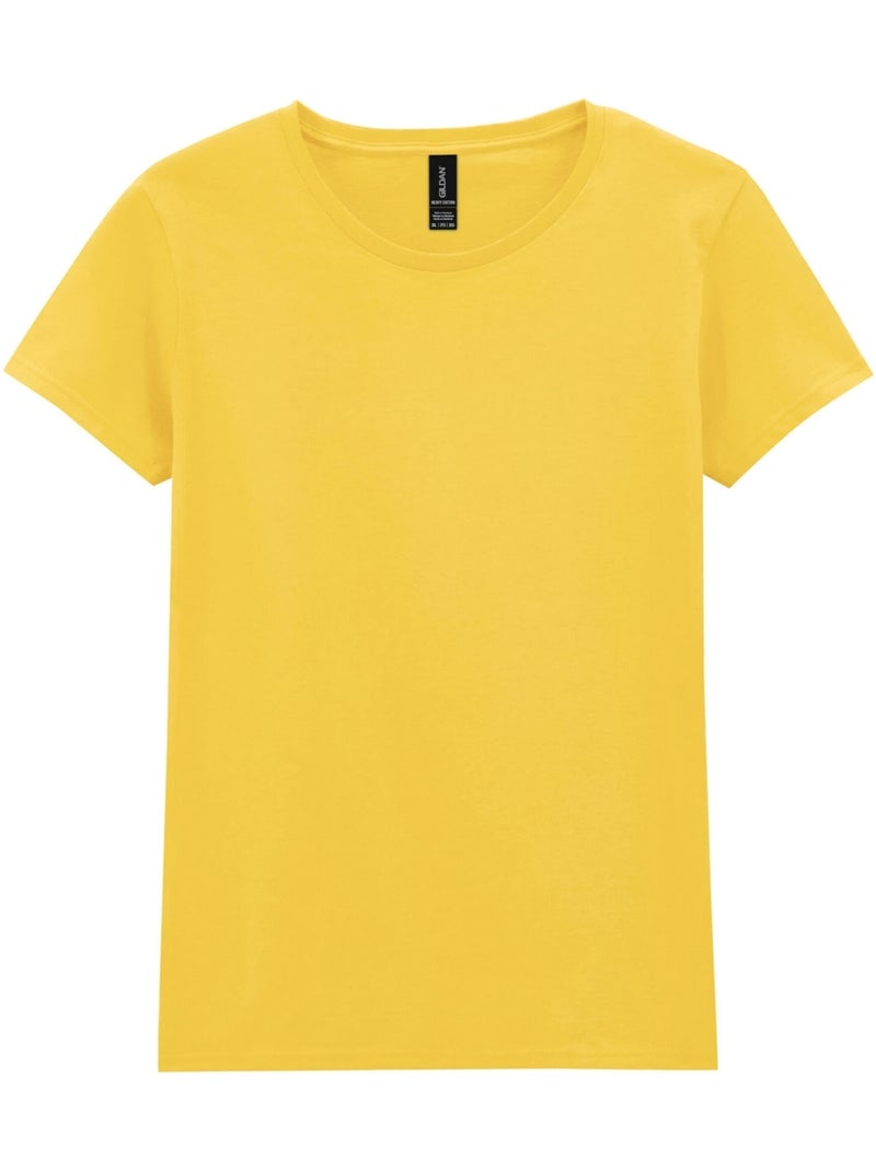 T-shirt - gildan Jaune poussin - Kiabi