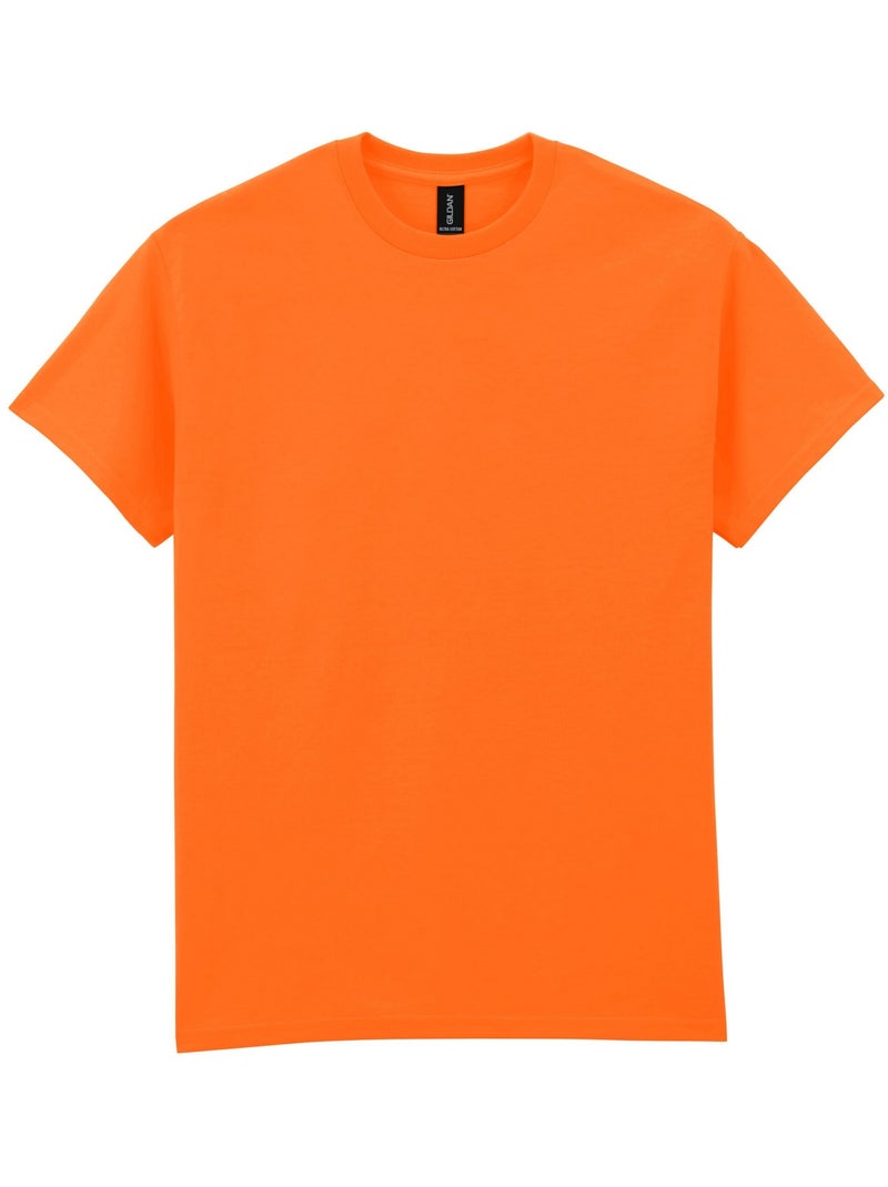 T-shirt - gildan Noir/Orange fluo - Kiabi