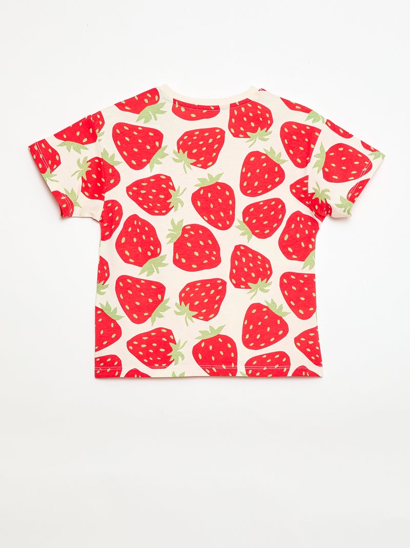 T-shirt - Grafik Edition Rouge - Kiabi