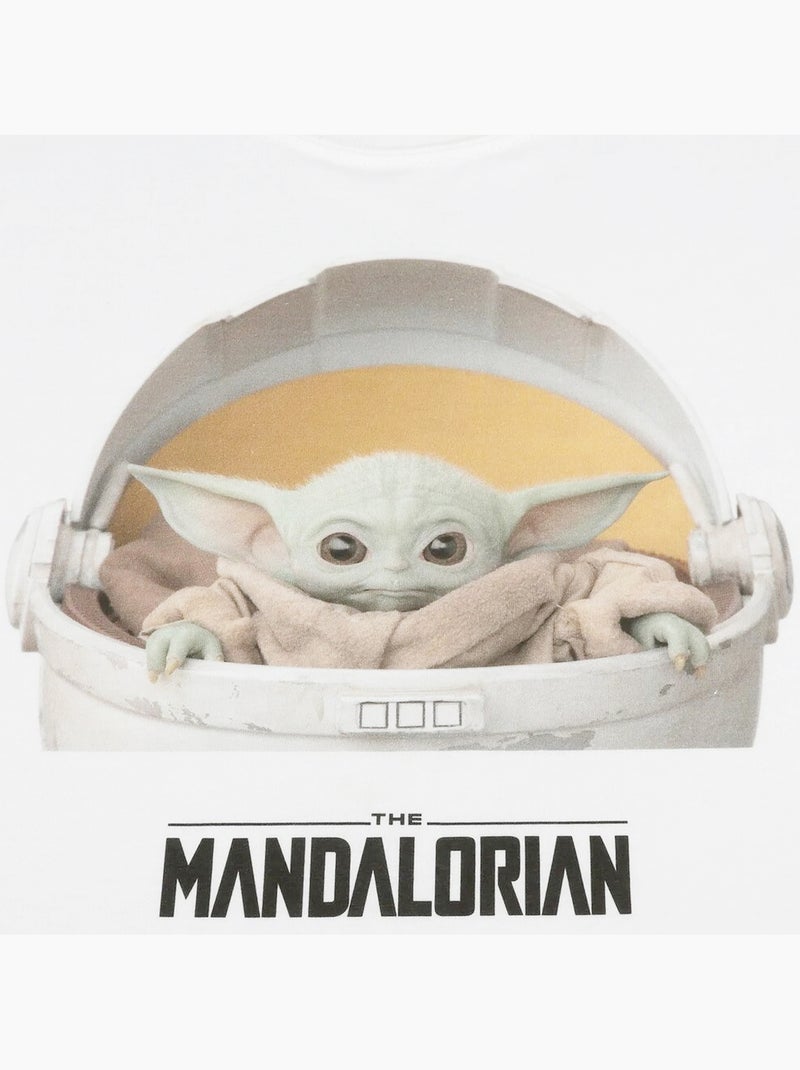 T-shirt - la guerre des étoiles: the mandalorian (bébé yoda) Blanc - Kiabi