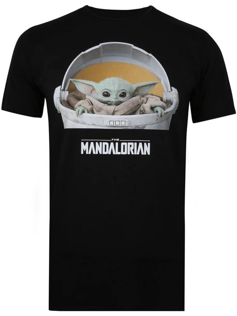 T-shirt - la guerre des étoiles: the mandalorian (bébé yoda) Noir - Kiabi