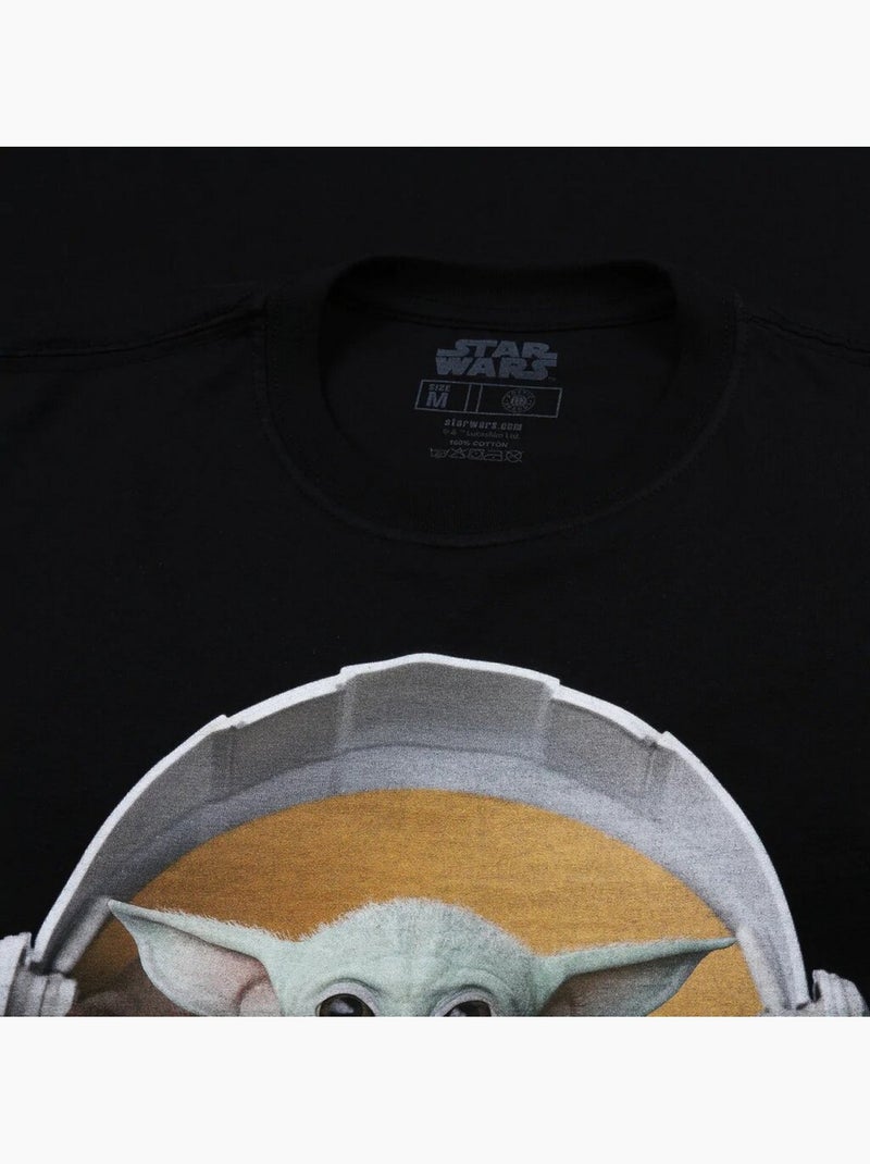 T-shirt - la guerre des étoiles: the mandalorian (bébé yoda) Noir - Kiabi
