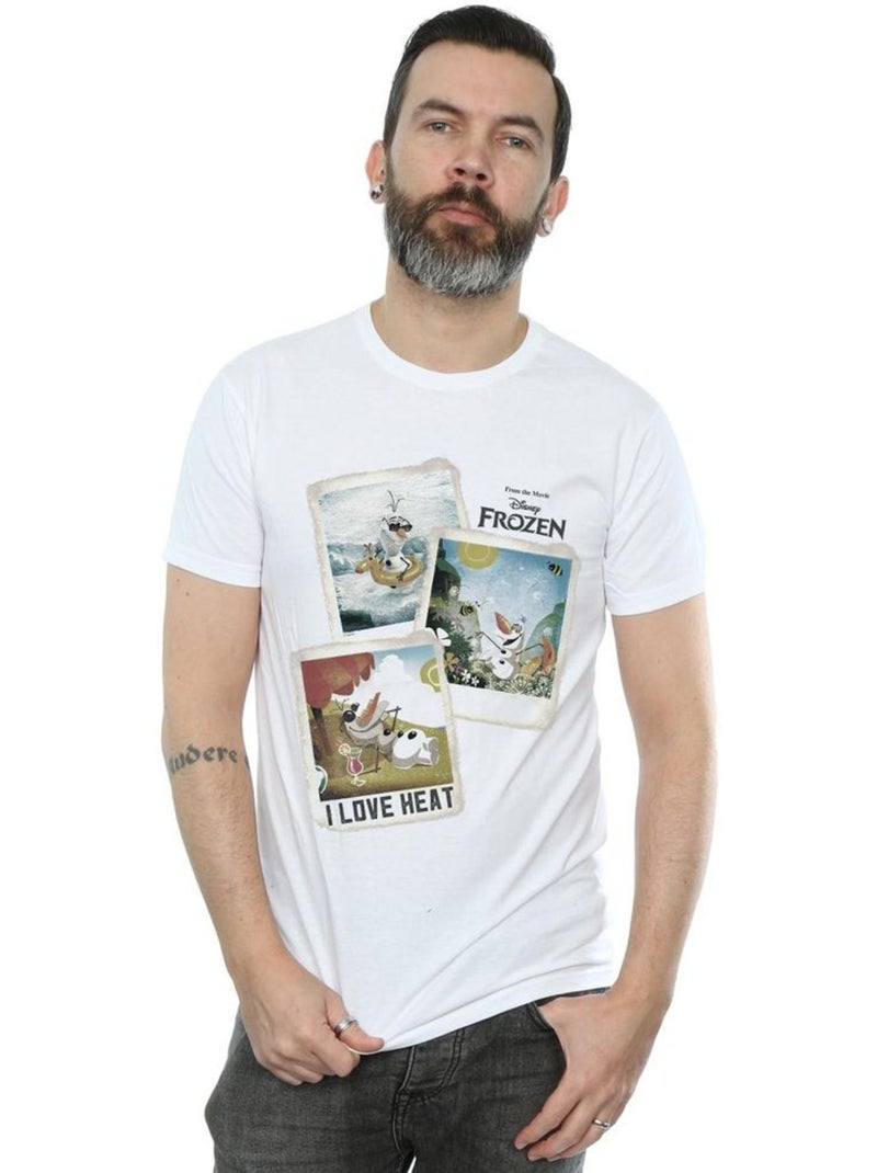 T-shirt - la reine des neiges (olaf) Blanc - Kiabi
