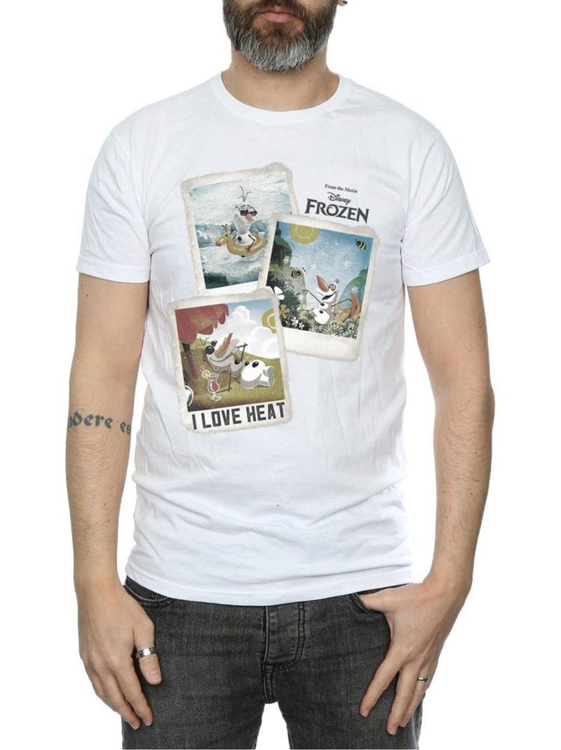 T-shirt - la reine des neiges (olaf) Blanc - Kiabi