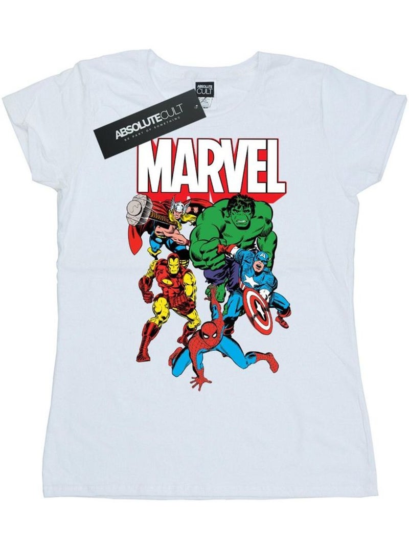 T-shirt - marvel Blanc - Kiabi
