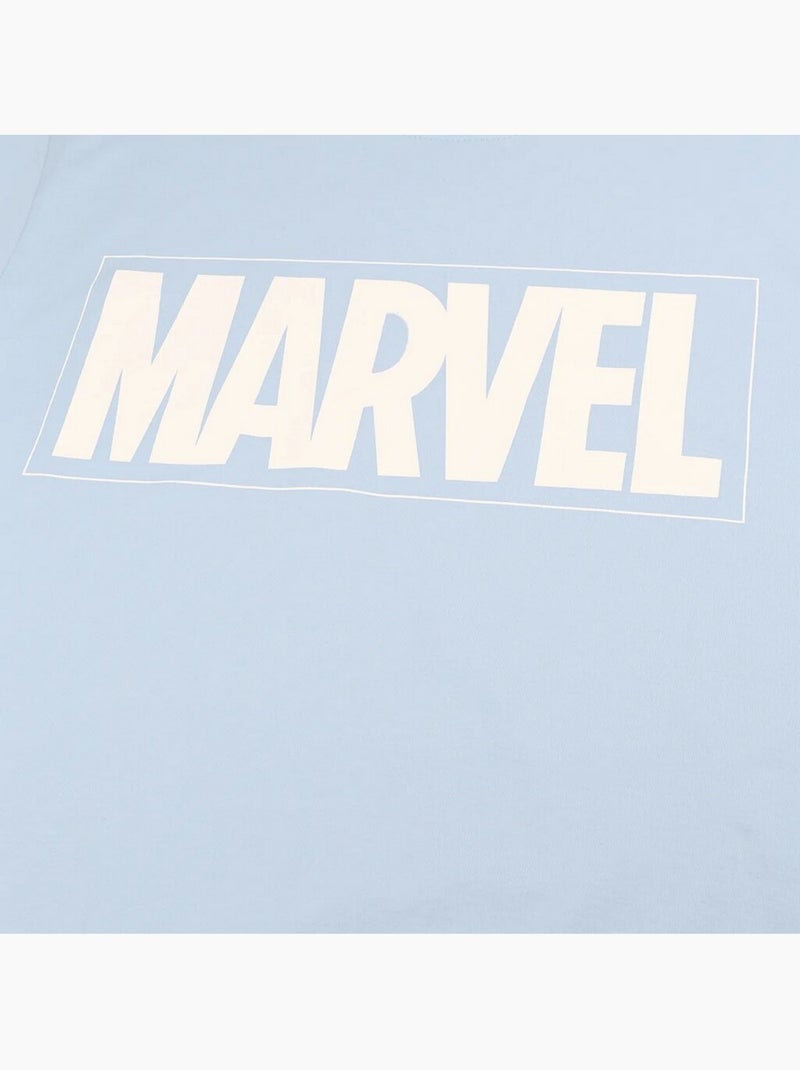 T-shirt - marvel Bleu ciel - Kiabi