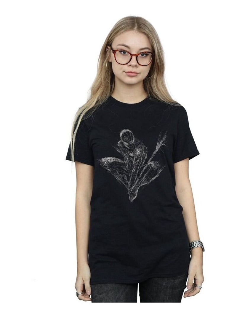 T-shirt - marvel Noir - Kiabi