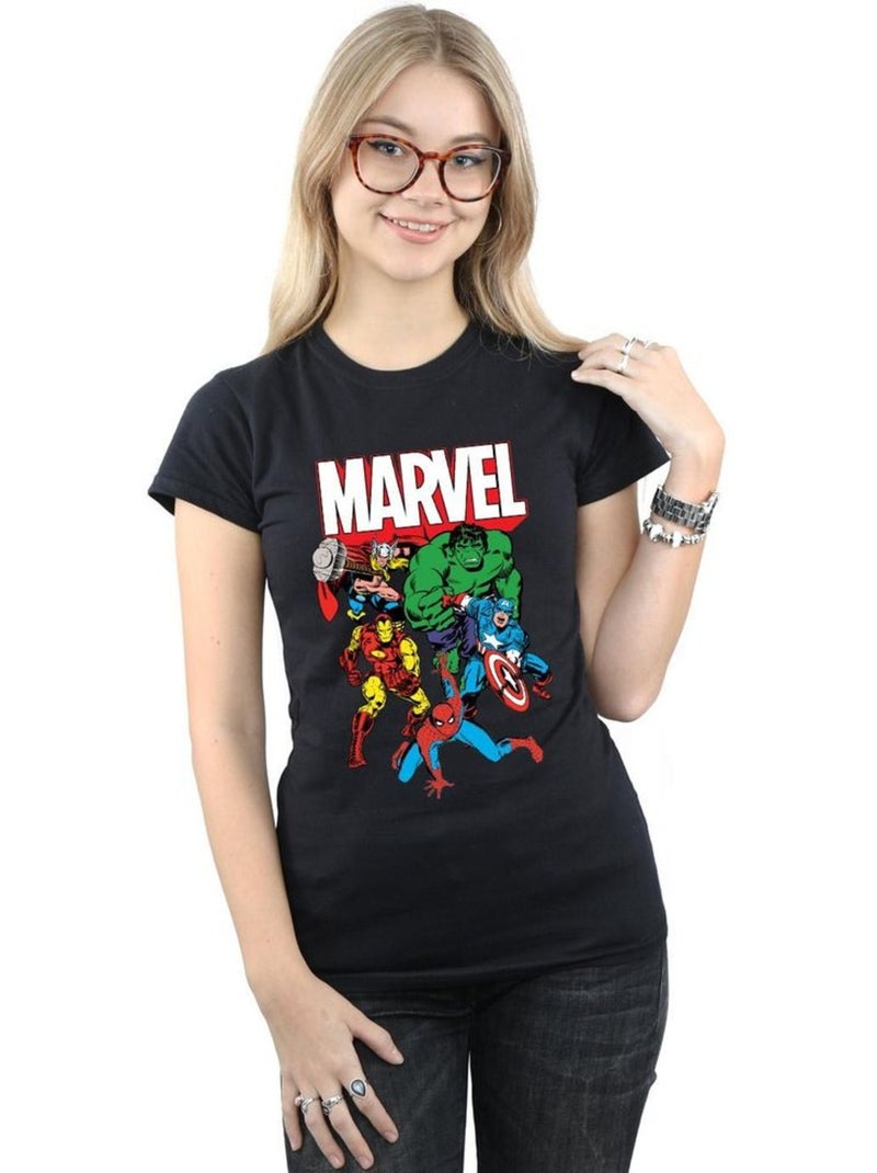 T-shirt - marvel Noir - Kiabi