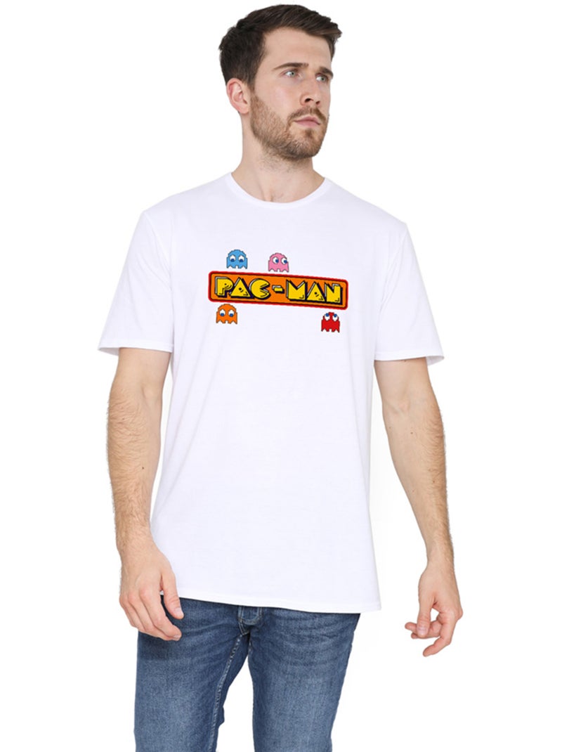 T-shirt - pac-man Blanc - Kiabi