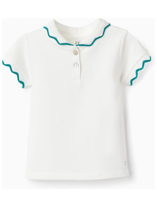 T-Shirt - Polo En Piqué De Coton Pour Bébé Fille manches courtes MATISSE - Kiabi