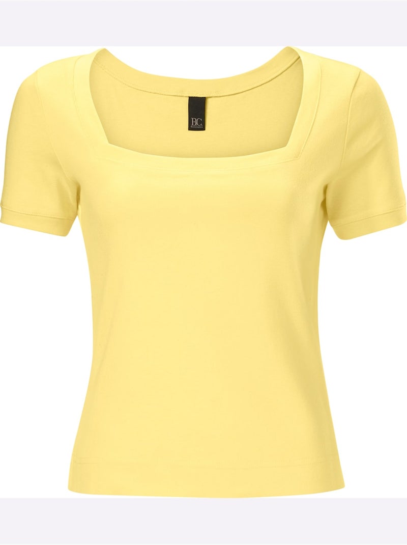 T-shirt - Taille Standard - Helline Jaune - Kiabi