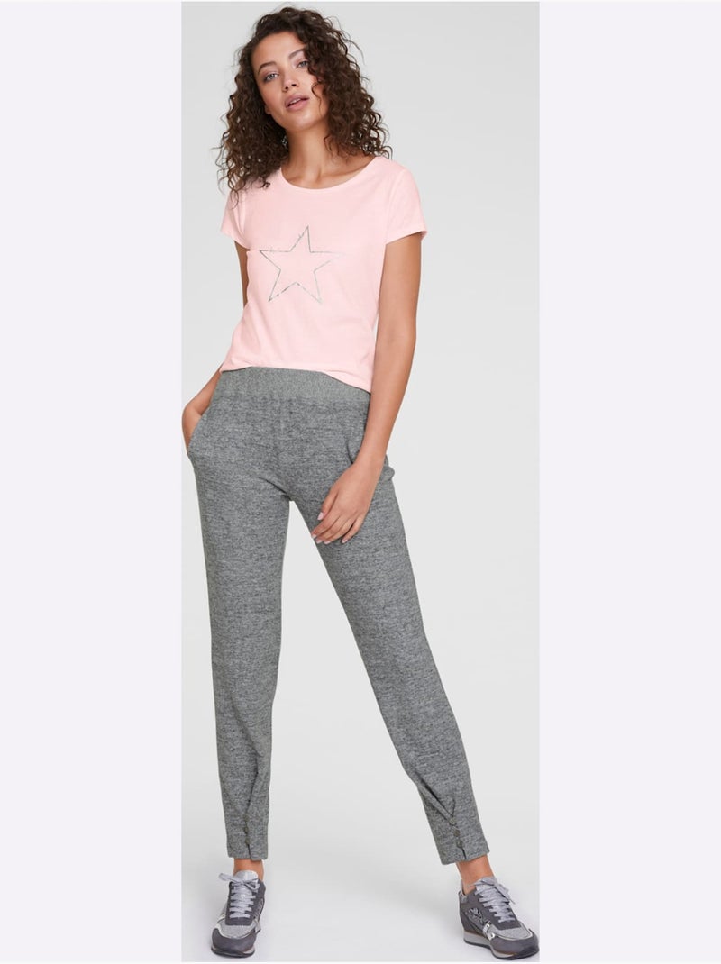 T-shirt - taille standard - helline Rose - Kiabi