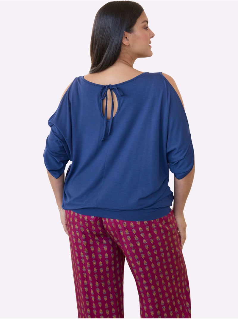 T-shirt - Taille Standard - Sheego Bleu roi - Kiabi