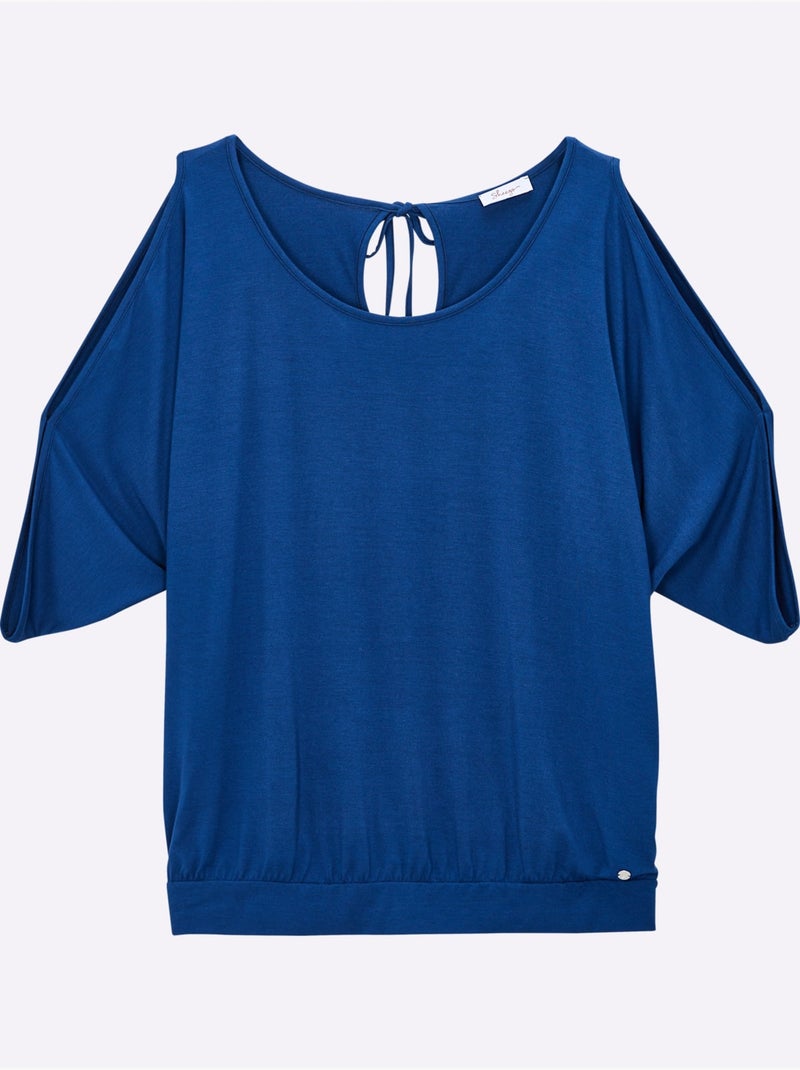 T-shirt - Taille Standard - Sheego Bleu roi - Kiabi