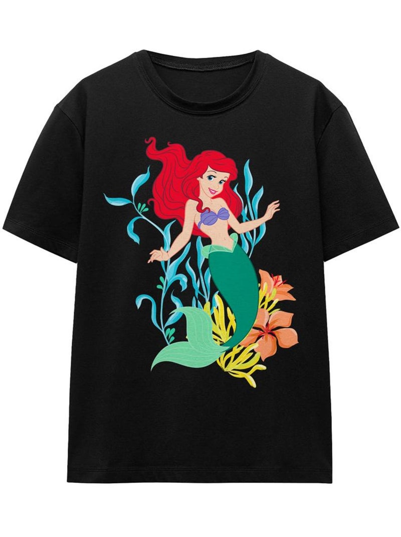 T-shirt - the la petite sirène Noir - Kiabi