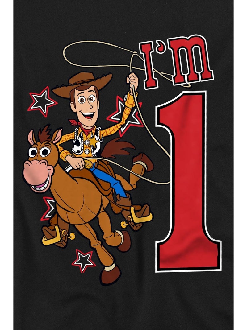 T-shirt - toy story (occasion: 1er anniversaire) Noir - Kiabi