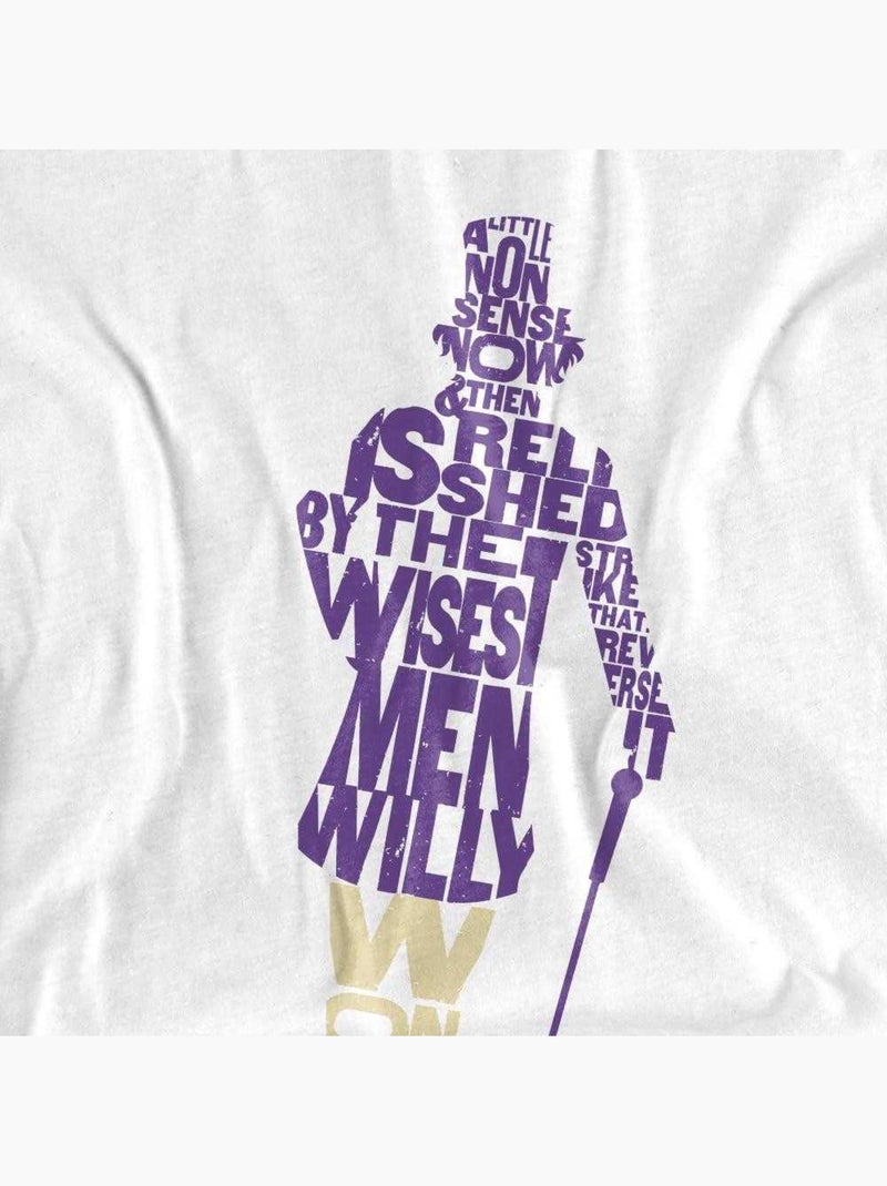 T-shirt - willy wonka et la chocolaterie Blanc - Kiabi