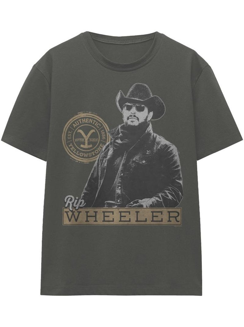 T-shirt - yellowstone Gris Noir - Kiabi