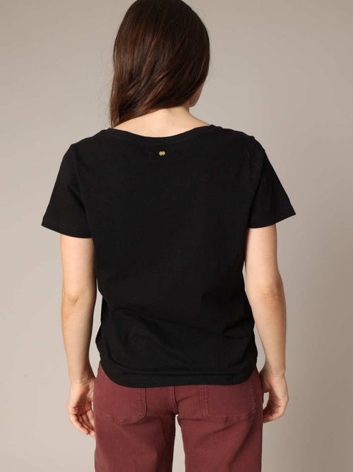 T-shirt 100% coton à imprimé tête de mort papillons 'Deeluxe' - Kiabi T-shirt 100% coton à imprimé tête de mort papillons 'Deeluxe' - Kiabi