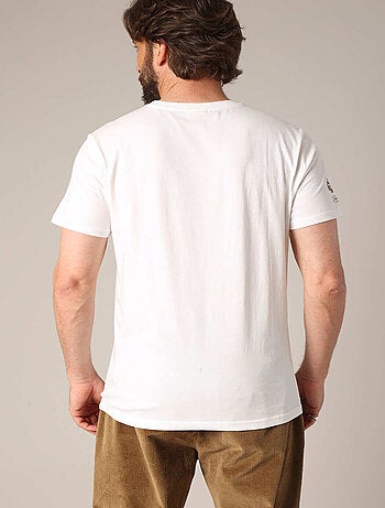 T-shirt 100% coton avec imprimé moto 'Deeluxe'