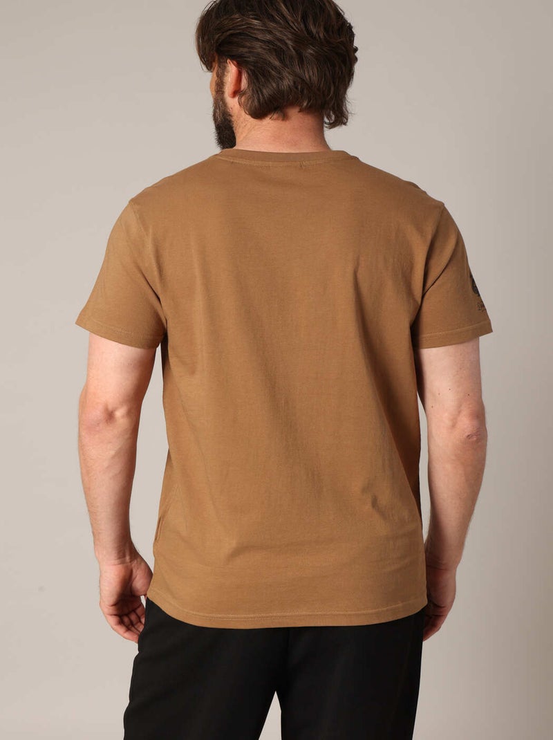 T-shirt 100% coton avec imprimé moto 'Deeluxe' Marron clair - Kiabi