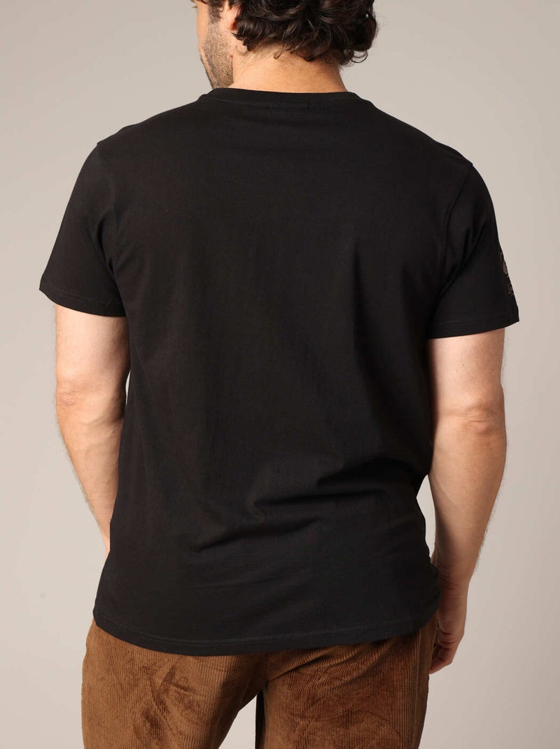 T-shirt 100% coton avec imprimé moto 'Deeluxe' Noir - Kiabi